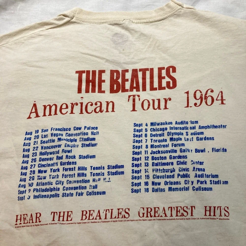 The Beatles American Tour 1963 T-shirt, Men’s size medium - Picture 5 of 7